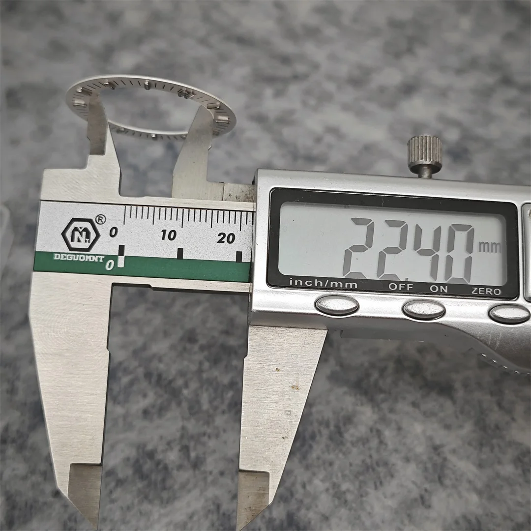 31mm Watch Dial Hollowed Out Surface Green Luminous Watch Faces Accessories Repair Parts NH70/NH35 / NH36 Movement