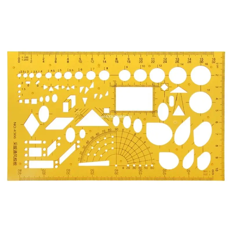 Modello disegno del sistema idrico in resina K. Strumento misurazione del righello drenaggio. Regalo Dropship