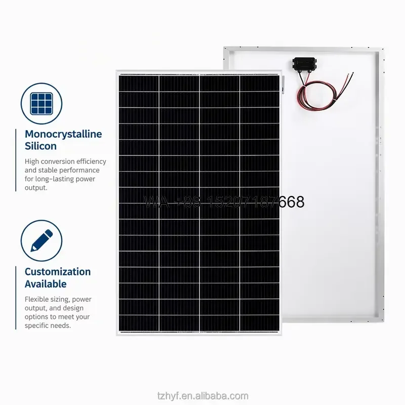 Wmwmnu 24V 36V Solar Panel 200W 250W 260W 280W 300W Photovoltaic Module for 200W Solar Light and Off Grid Power System Use