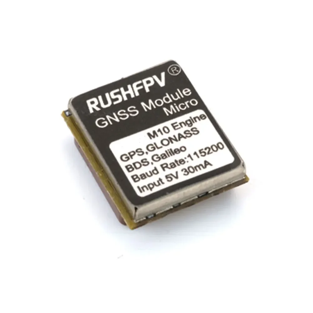 RUSHFPV GNSS Micro M10 GPS Module 10HZ Rate Built-in Ceramic Antenna for RC FPV Freestyle Drone DIY Parts