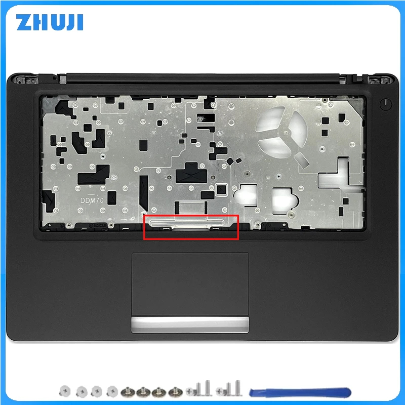 لخط العرض 5480 5490 E5480 E5490 كمبيوتر محمول جديد LCD الغطاء الخلفي الإطار الأمامي مفصلات Palmrest الغطاء السفلي 0TCD99 09R00F #4