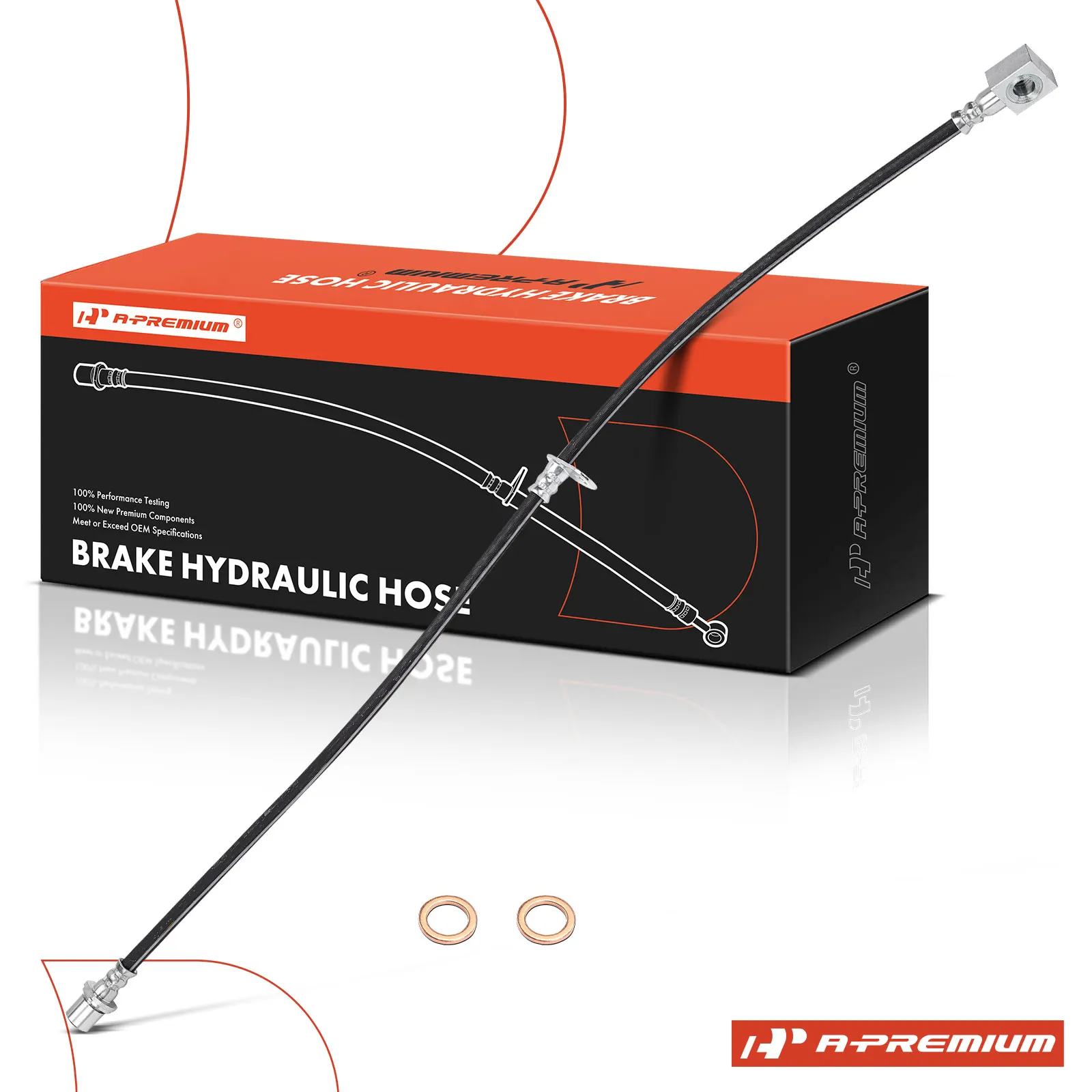 A-Premium Front Driver or Passenger Side Brake Hydraulic Hose for Hino 268 2005-2012