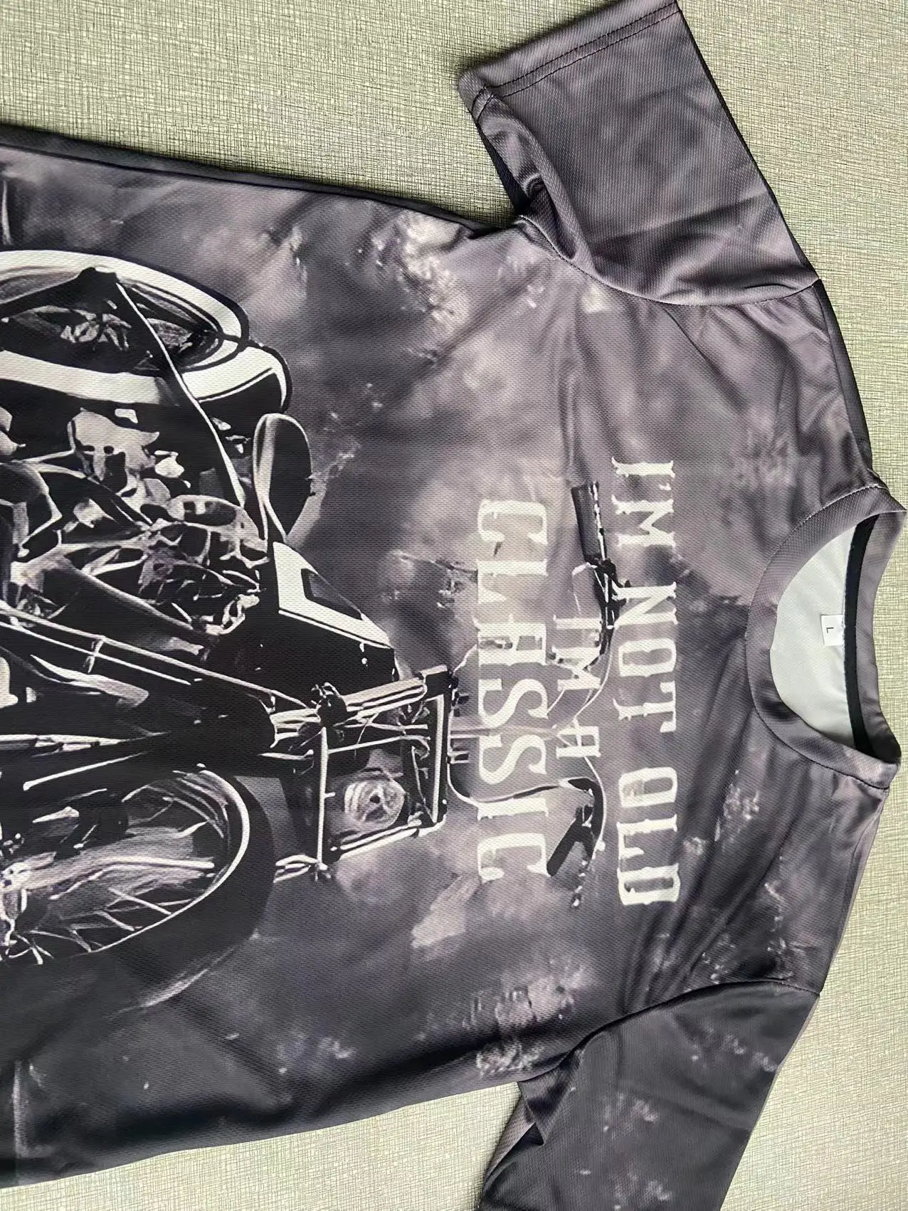 Motorcycle T-shirt Men 3D Print Short Sleeve Vintage 1971 T Shirt For Mens Street Ride Biker T Shirts Tops Oversized Tee Shirt image 4