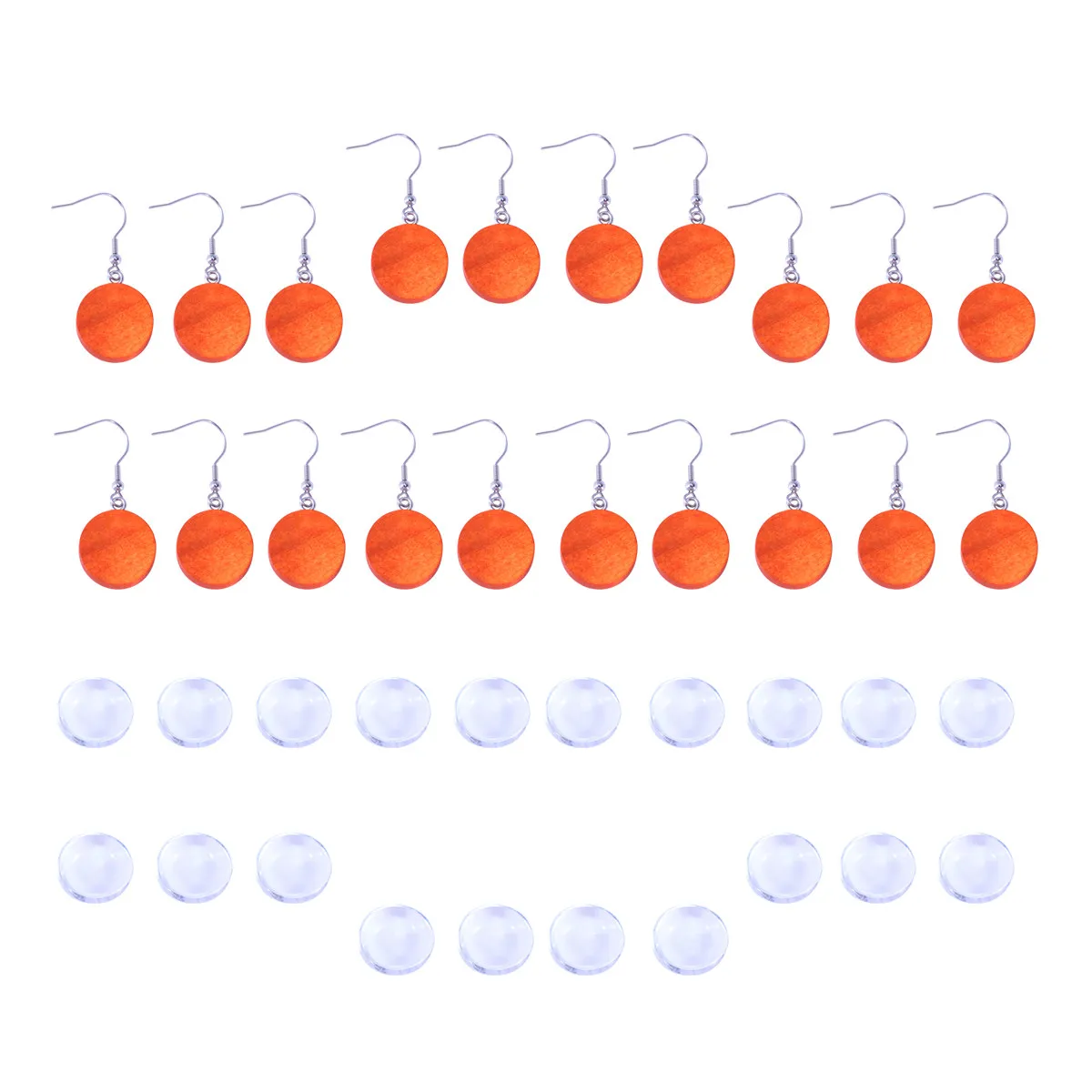 

40 шт. круглых деревянных основ для серег-подвесок 12 мм, заготовки для изготовления ювелирных изделий своими руками, основы для серег-крючков, заготовки для кабошонов