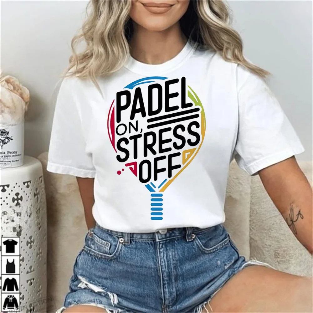 Padel top tees women Grunge Graphic Punk kawaii University Breathable top tees anime Trendy Comfortable Punk 2000s Digital