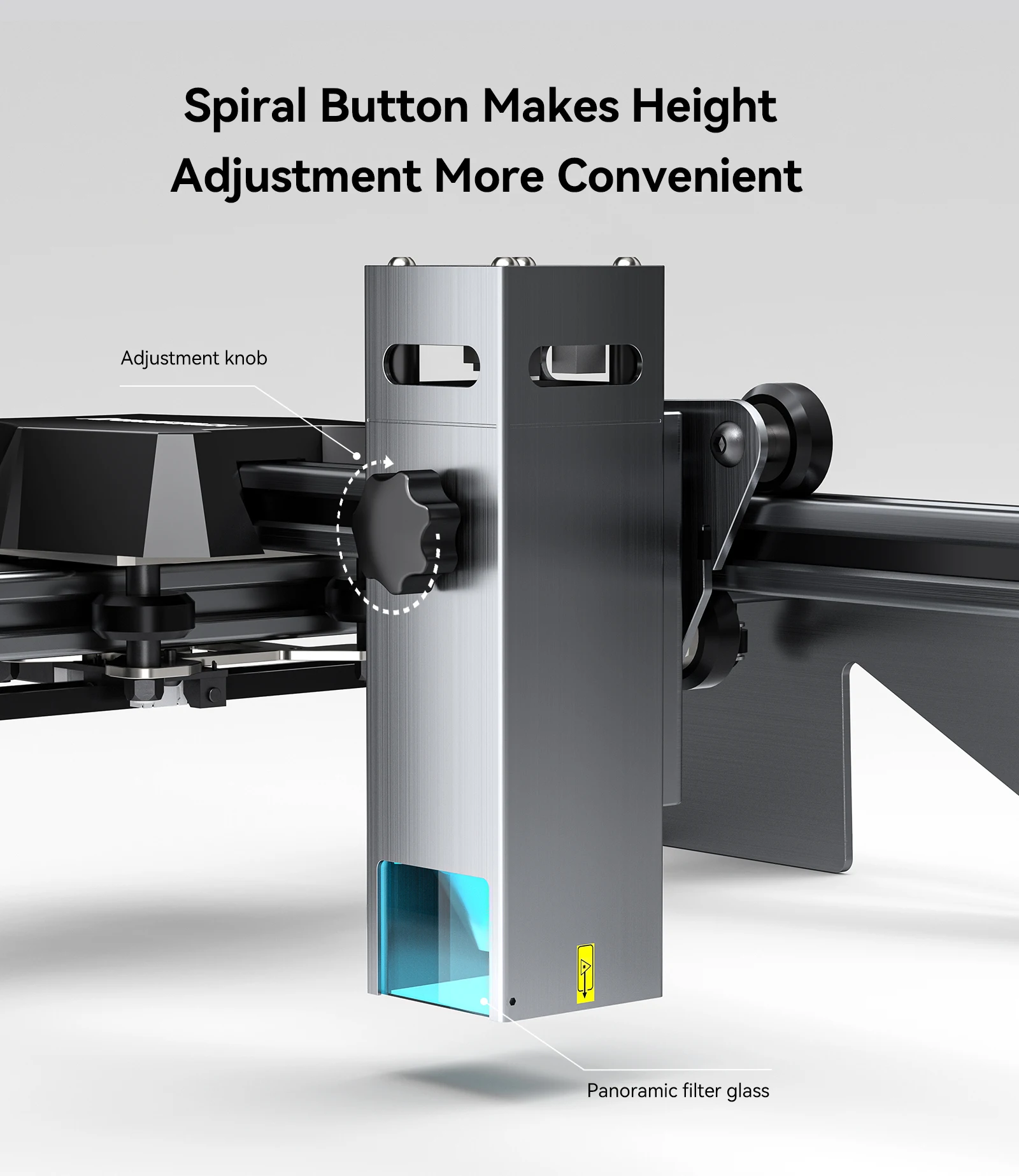 ATOMSTACK-máquina cortadora de grabado láser P9 M50 50W, potencia óptica de 10W, grabado sin conexión, corte de madera y acrílico, enfoque fijo