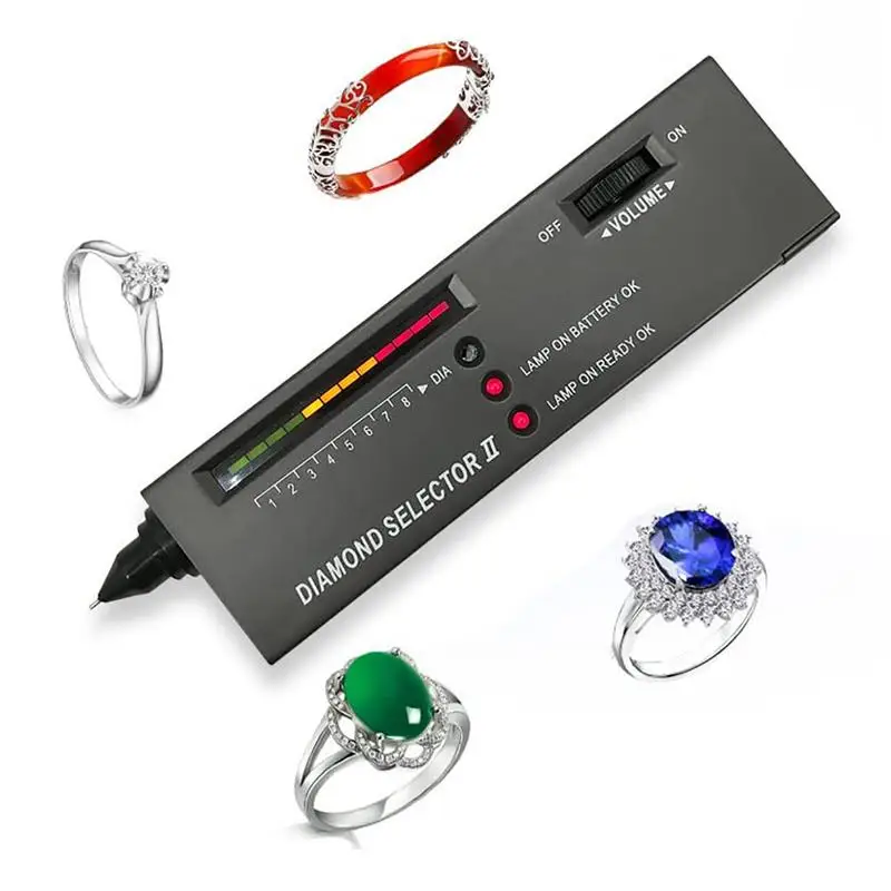 Diamond Gems Tester Pen strumento di selezione di pietre preziose portatile indicatore LED strumento di prova di gioielli affidabile accurato