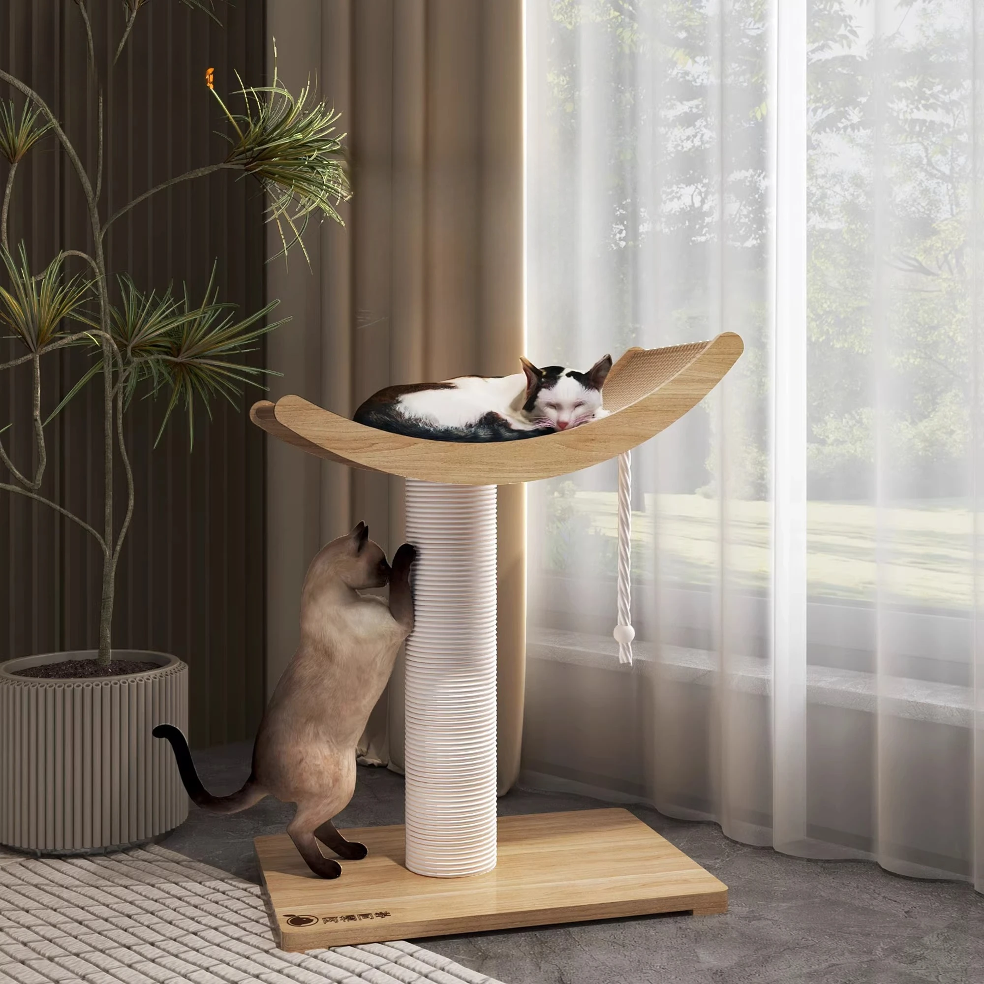 

Scratcher Mat Cat Tower Shelves Stairs Supplies Accessories Cat Tower Things Indoor Climbing Rascador De Gatos Things For Cats