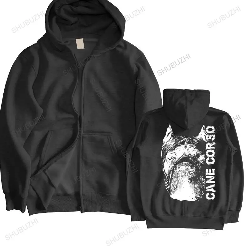 

unisex Outwear men hoodies Cane Corso Head - Dog Customize man brand zipper autumn hoody