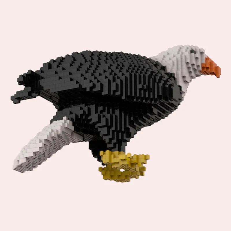 4529 قطعة سلسلة الحيوان مهيب النسر النحت مفصلة Moc لتقوم بها بنفسك التعليم بنة عيد ميلاد لعبة هدية عرض اللحام #3