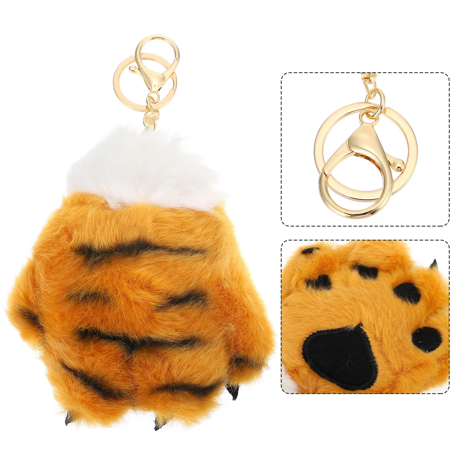 1Pcs Lovely Animals Pendant Fine Workmanship Claw Shape Keychain Lightweight Hanging Decor for Bags Windows Photo Prop Gift