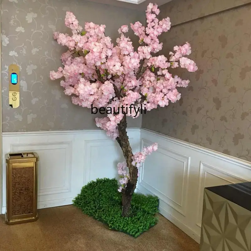 Emulational Peach Tree Large Simulation Wedding Wishing Tree Window Interior Decoration Ornaments