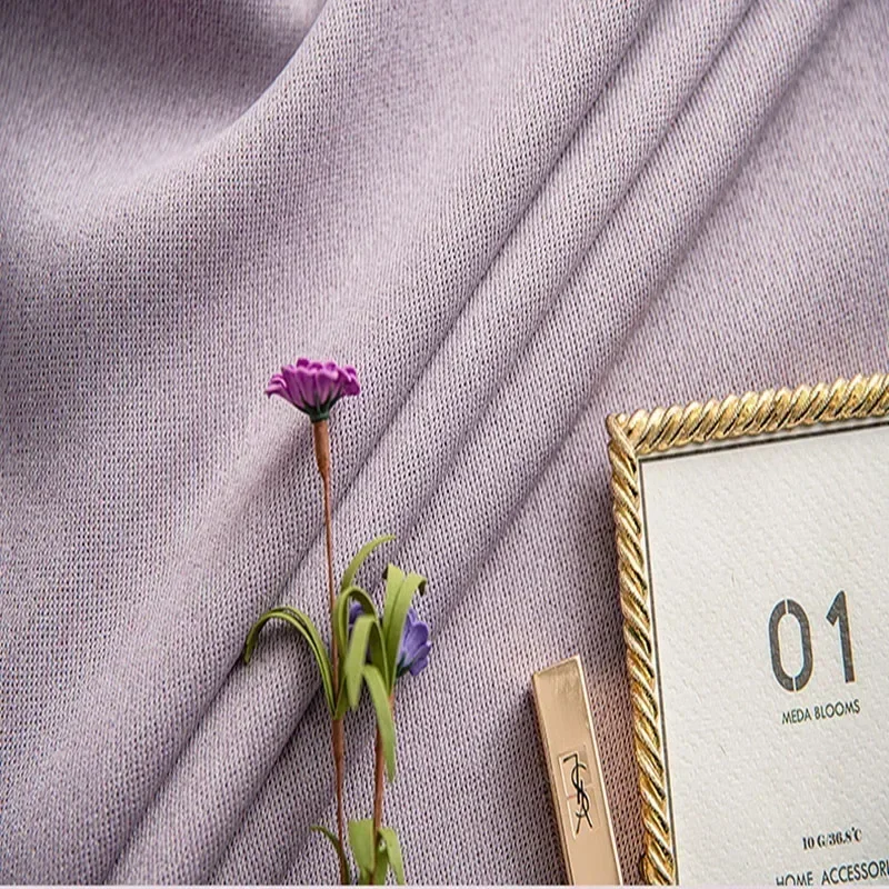 

Custom Size Luxury Custom Full Sunshade Purple Curtains for Living Dining Room Bedroom Curtains Drapes Simple White Tulle