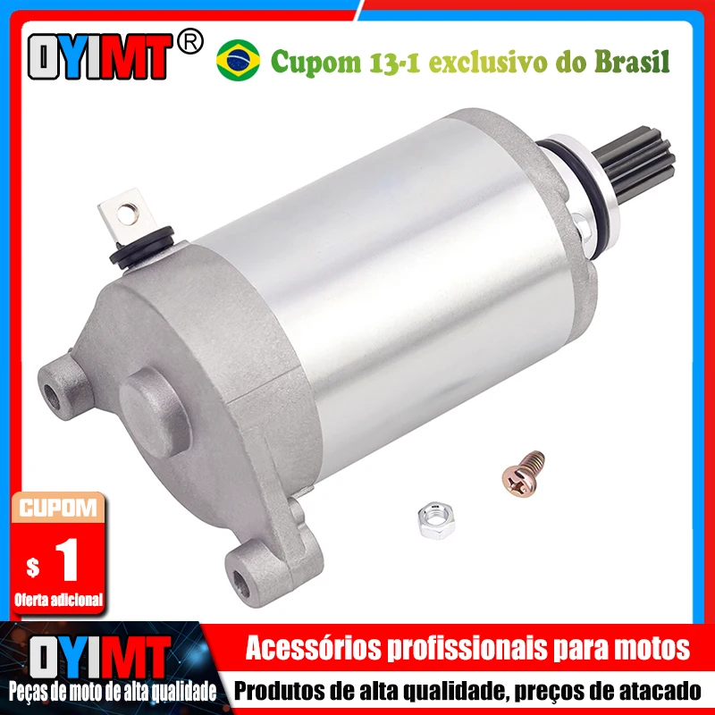 Peças de motor para motocicleta atv, motor de partida para hyosung street moto cometa 125cc gt125r gv125c gt250r gv250 aquila