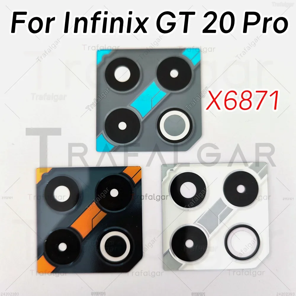 Rear Back Camera Glass Lens For Infinix GT 20 Pro GT20 Pro X6871 Camera Cover Replacement With Adhesive Sticker