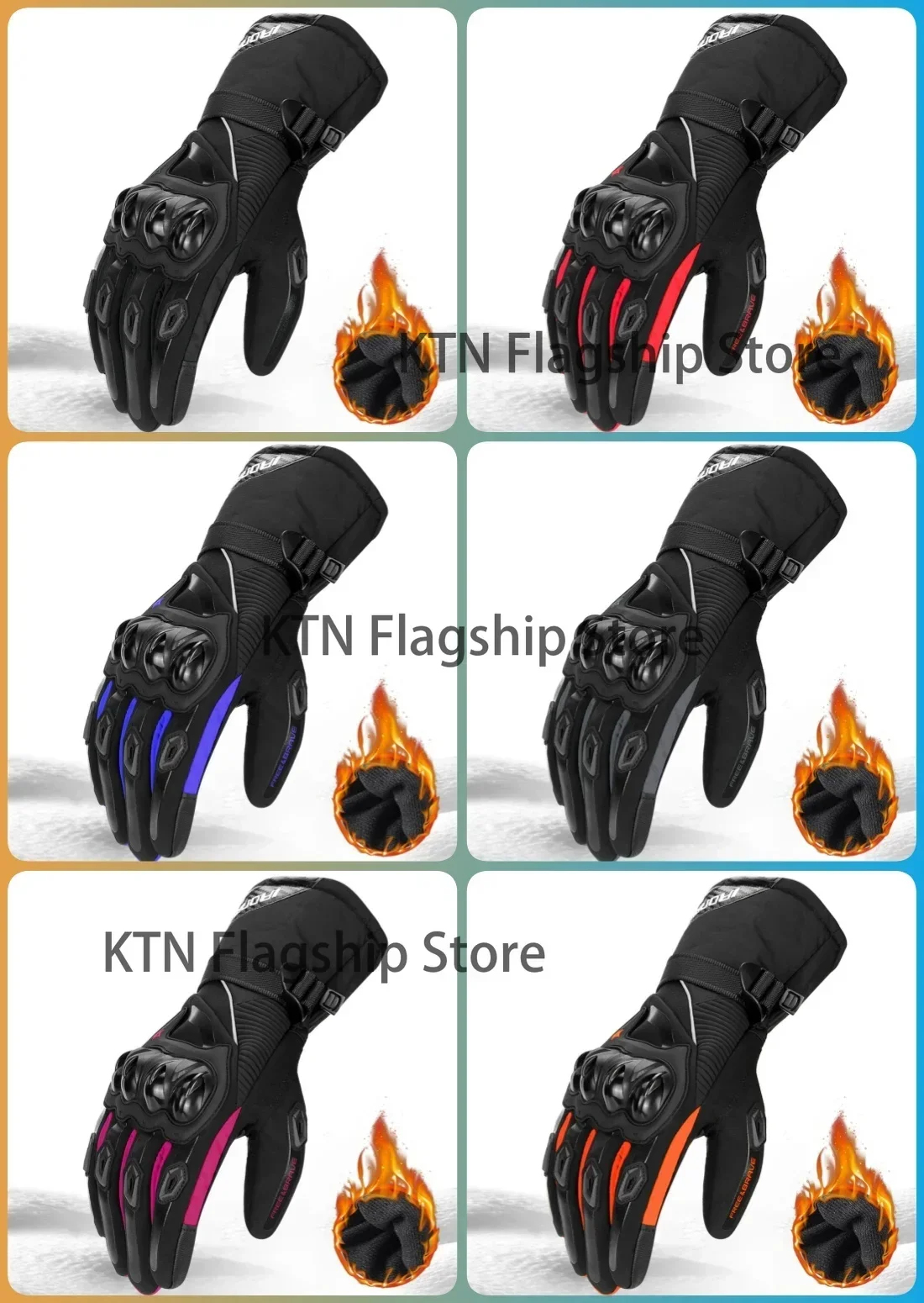 Motorcycle gloves Waterproof windproof all refers to motorcycle riding gloves touch screen motorcycle off-road gloves winter