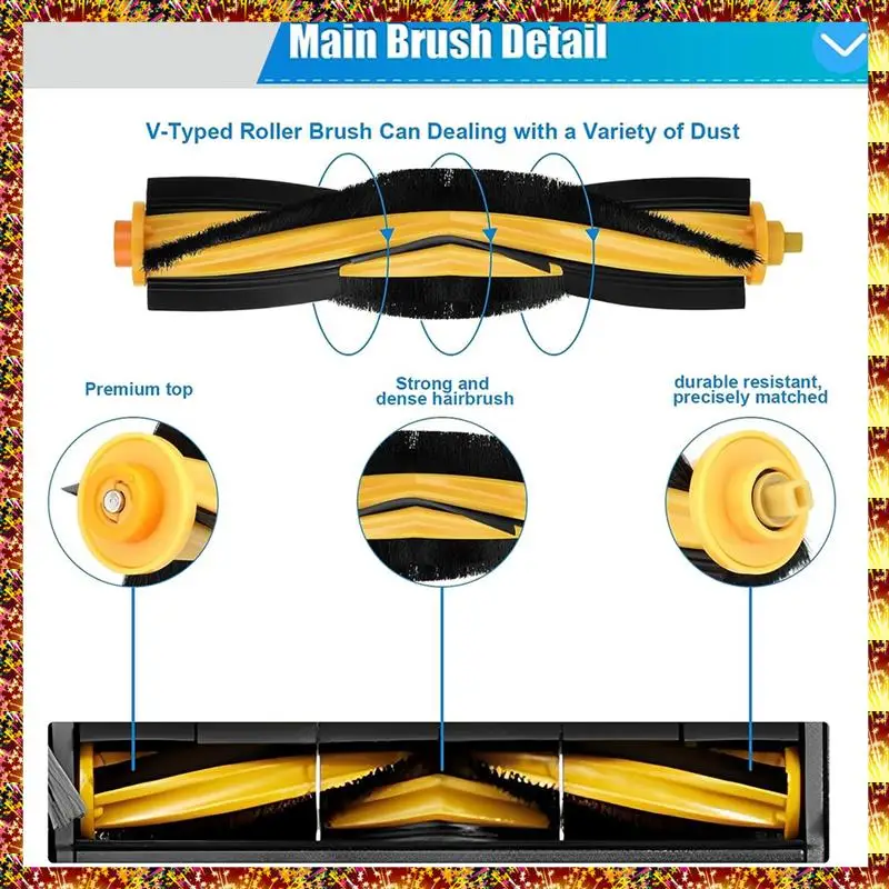 AGOUP Accesorios para Ecovacs Deebot N8/+/Pro/Pro+ OZMO T8/T8+AIVI/AIVI+/T9/T9+ Aspiradora, Repuestos para Deebot N8