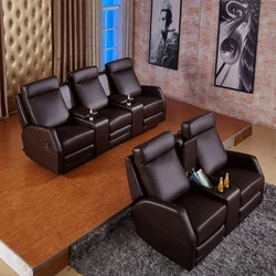 Seat Row Sofa Home Electric Function Sofa Cinema Chair