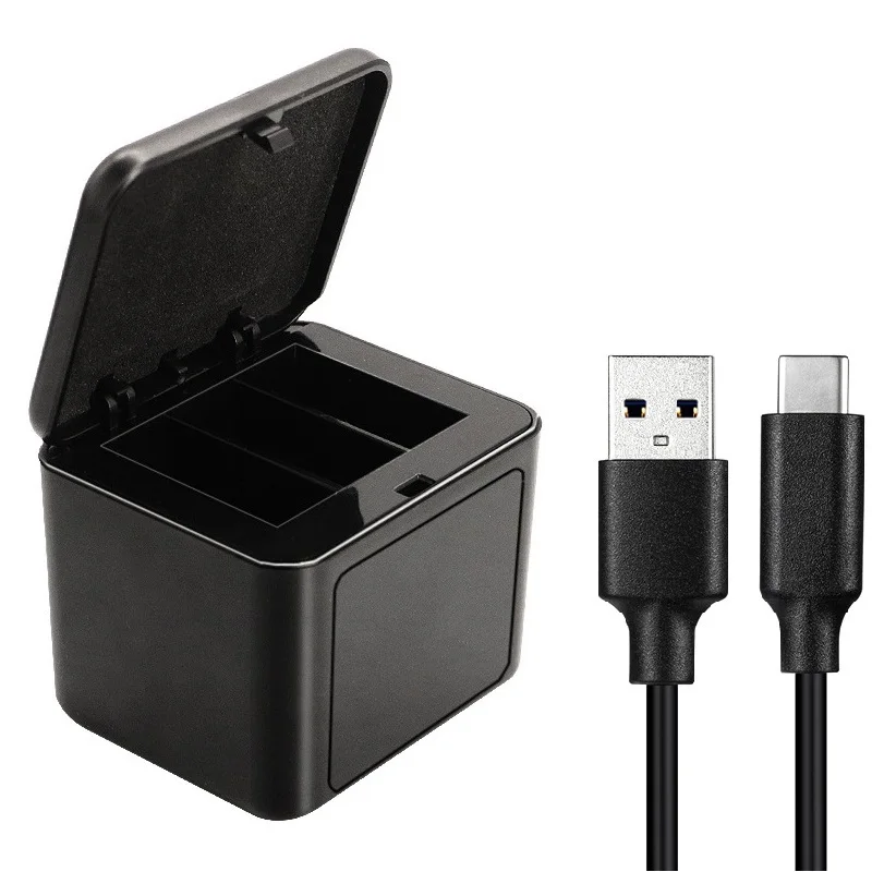 Battery charger For Gopro Hero 11 10 9 Hero 9 10 11 gopro 11 10 9 Three-Way quick Charging storage box