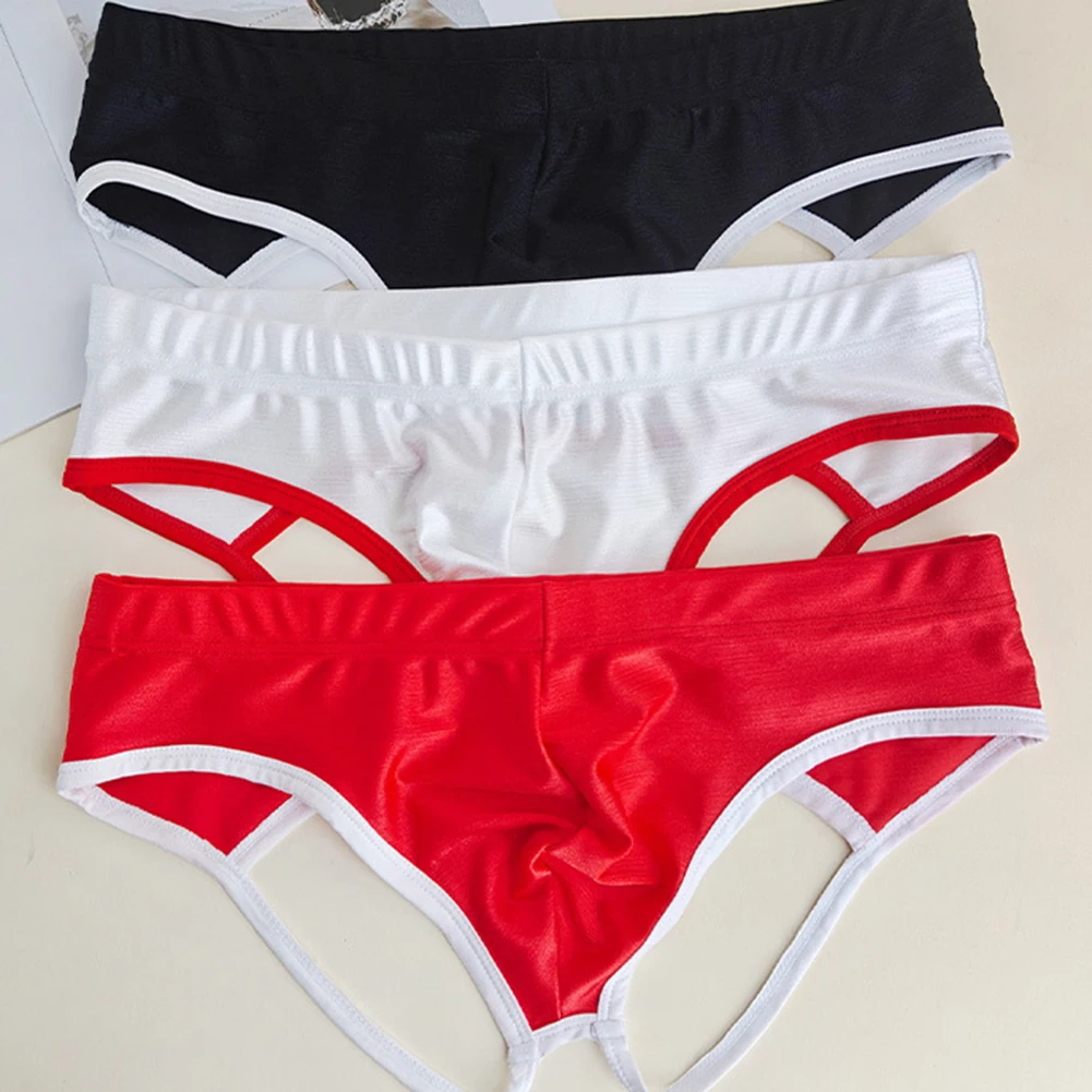 

Men\\\\\\'s Underpants with Breathable Pouch Design Low Waist Briefs Elastic Material for Comfortable Fit and Support