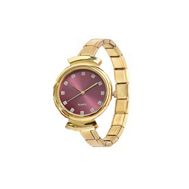 Ins Italian Modular Quartz Watch For Women High‑End Look Casual Student Daily All‑match Stainless Steel Bracelet Wrist watch