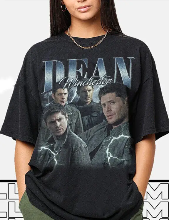 Dean Winchester Vintage Sobrenatural Filme Presentes para Mulheres Homens Camiseta Unissex