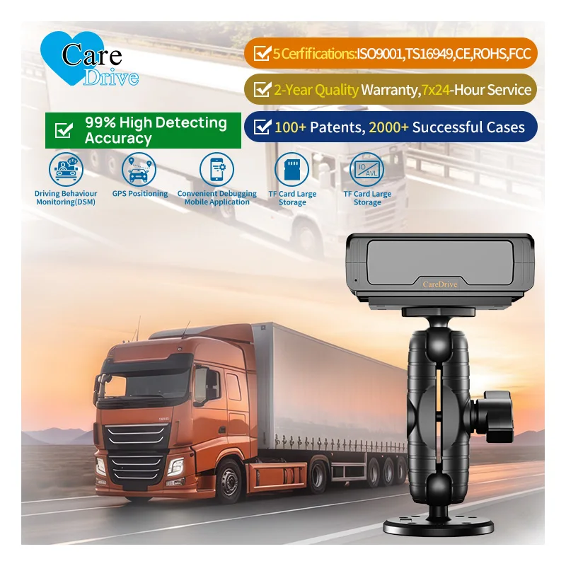 CareDrive Algorithmo de reconocimiento facial antisueño Sistema de monitoreo de conducción de seguridad para automóvil Características antisueño Unidad de semirremolque