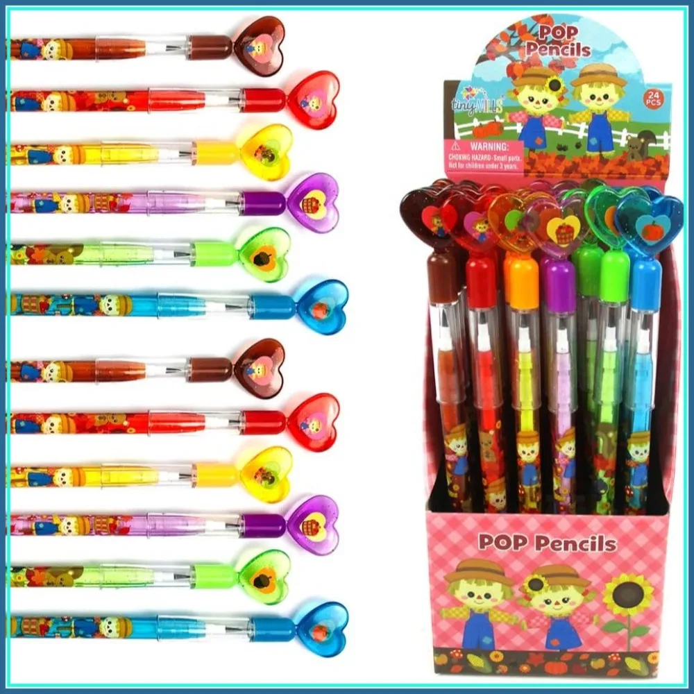 24 Fall Harvest Thanksgiving Pencils Party Favors Classroom Rewards Carnival Prizes