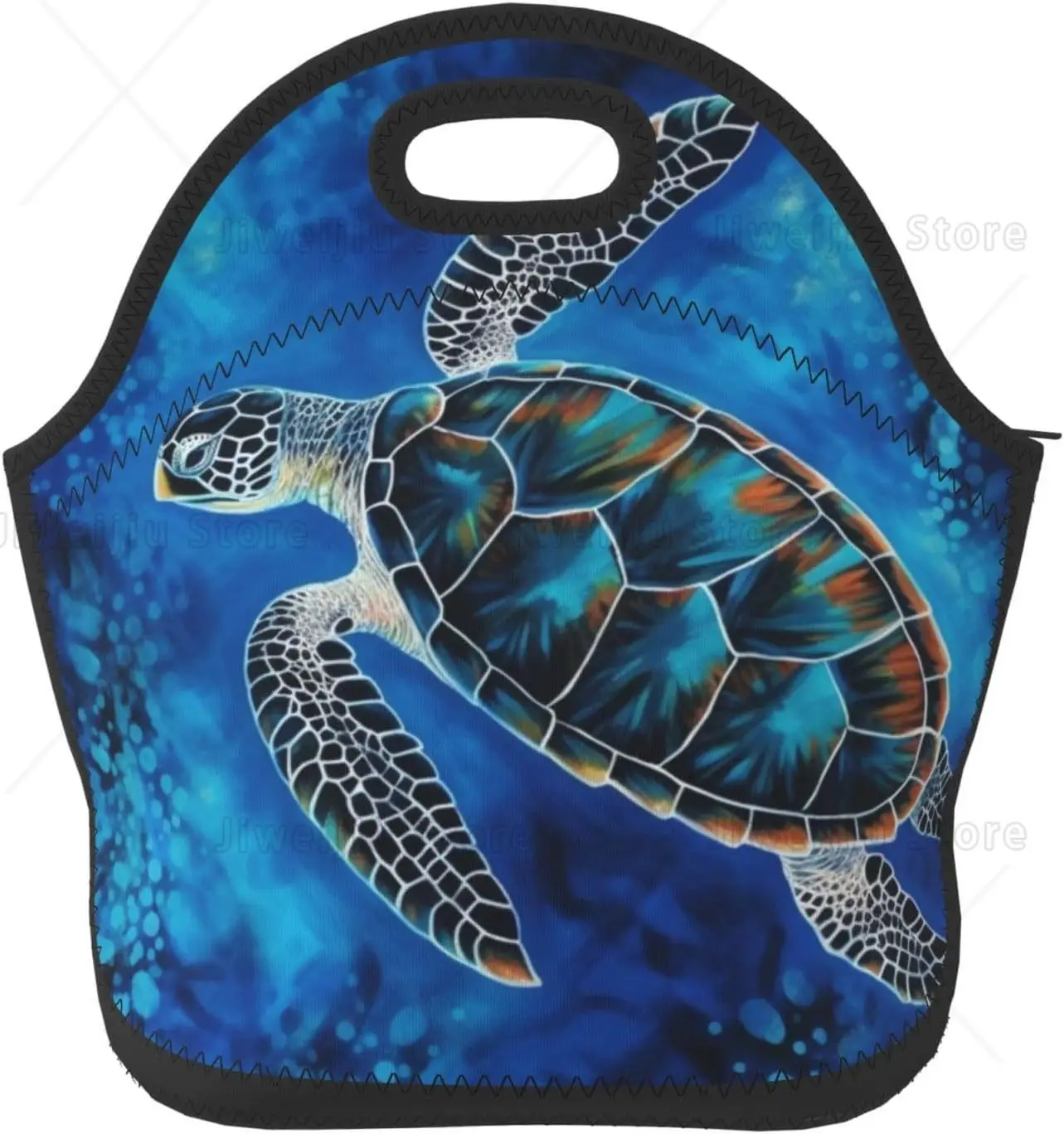 

Sea Turtle Blue Lunch Bag for Women Insulated Lunch Tote Bags Reusable Box for Men Leakproof Cooler Container Meal Prep
