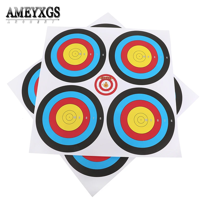 10/15/20pcs Target Paper Non-reflective for Recurve Compound Bow Arrow Dart Practice Shooting Archery Target Paper Accessories