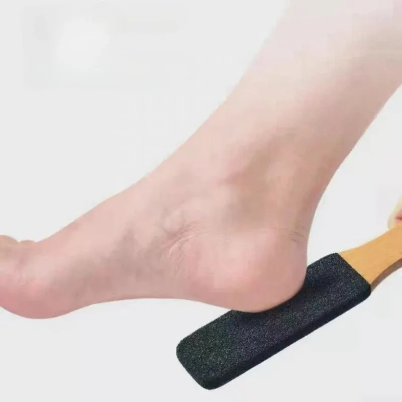 Pilnik do stóp z pumeksu z drewna bukowego bez zapachu, powierzchnia z węglika krzemionkowego do usuwania modzeli, narzędzie do pedicure, pielęgnacja stóp, pielęgnacja paznokci