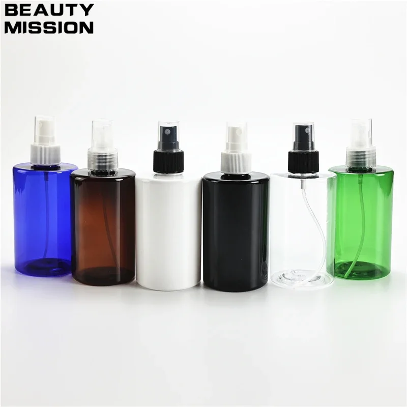 

Chunky 250ML X 25 Empty Flat Shoulder Spray Bottles For Perfume Cosmetic Packaging Containers Plastic Fine Mist Spray Bottles