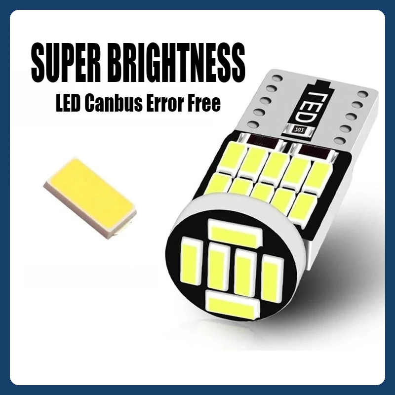 10 قطعة W5W Led T10 168 194 مصباح إشارة Canbus 4014 26SMD للسيارة الداخلية خريطة قبة وقوف السيارات موقف أضواء