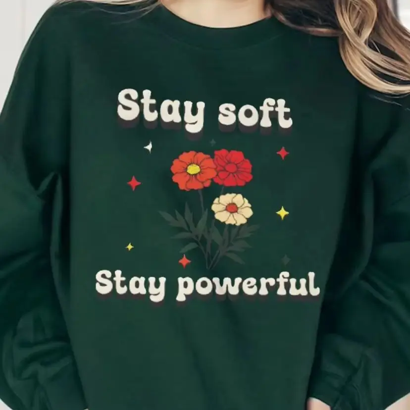 

Floral Retro Vintage Sweatshirt Aesthetic Graphic Hoodies Y2K Casual Daily Wear Unisex Stylish Pullover Stay Soft Powerful