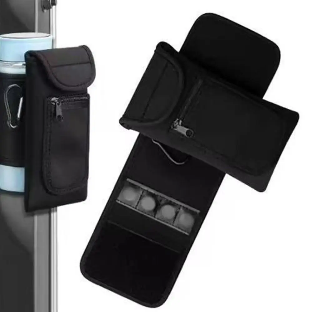 

Portable Gym Bottle Pouch Phone Holder Large Capacity Water Bottle Bag with Carabiner Easy Attachment Gym Sling Bag