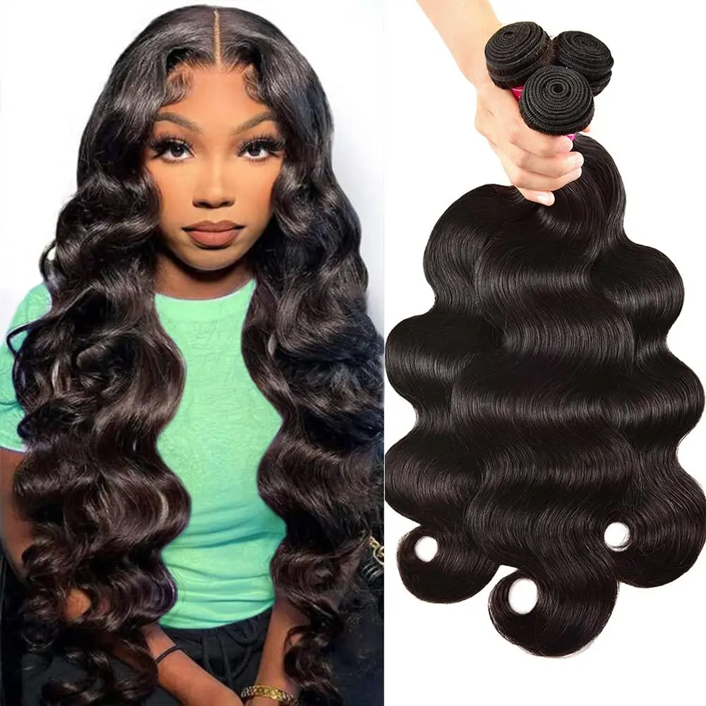 10A Unprocessed Brazilian Body Wave Bundles Human Hair Extensions Natural Color Weave Bundles Remy Hair Extension Wholesale