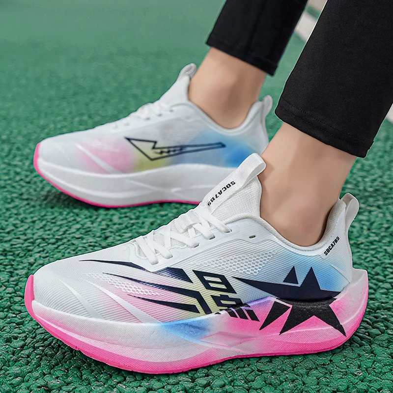 Running Shoes for Men, Casual Breathable Hiking Shoes for Women, Lightweight Non-Slip Sports Shoes, Student Racing Training Shoes, Marathon Running Shoes, Fashionable and Wear-Resistant Men's and Women's Couple Hiking Shoes 36-45