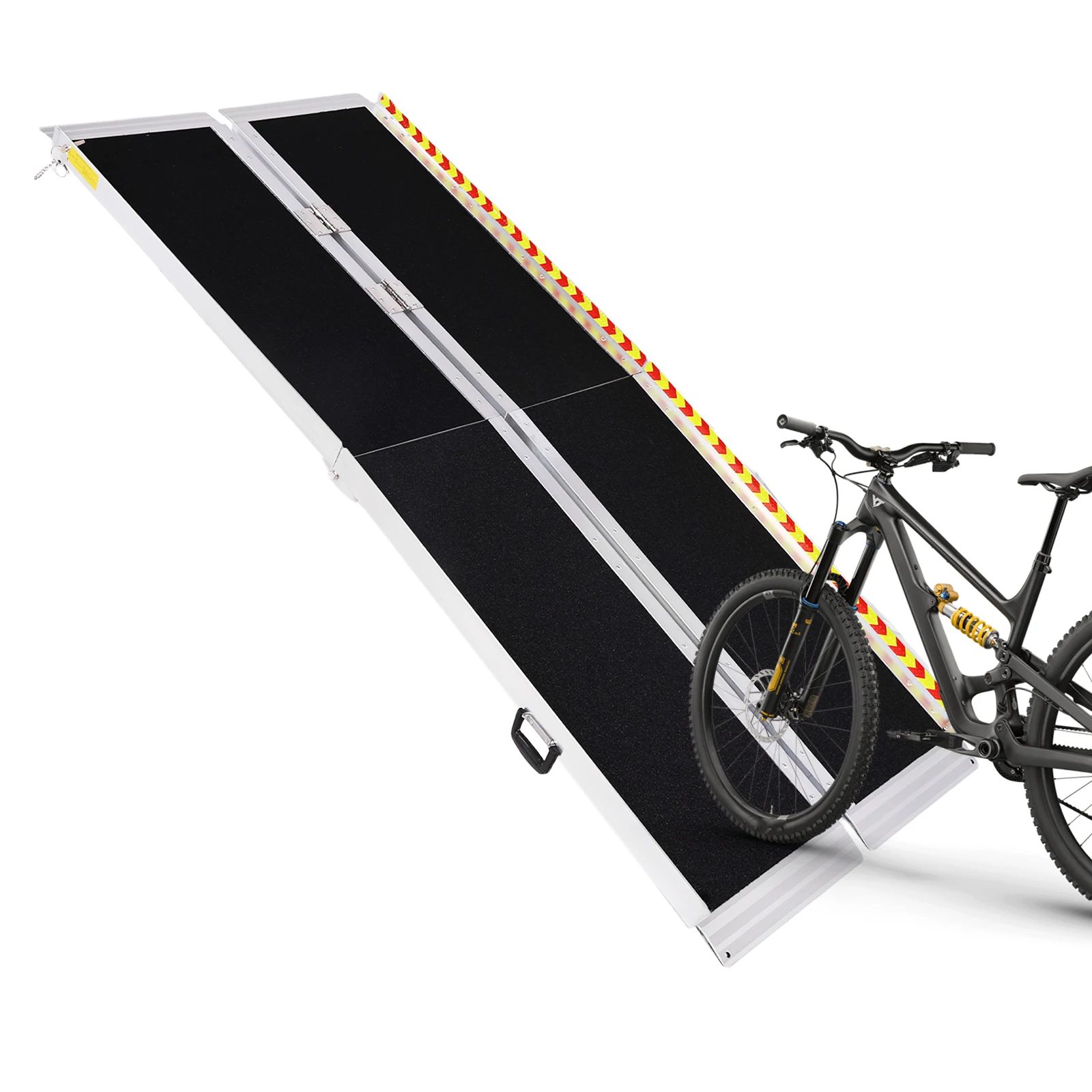 منحدر كرسي متحرك محمول قابل للطي مانع للانزلاق من الألومنيوم للمعاقين منحدر عتبة الباب كرسي متحرك منحدر لخطوات المنزل والمداخل #2