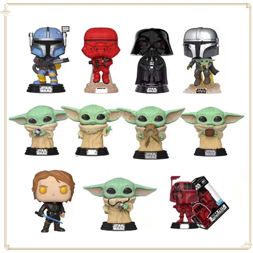 

FUNKO POP Star Wars Dolls Anakin The Child Boba Fett Toys Figures Creative Fun Models Toy Ornaments Festival Collection Handheld