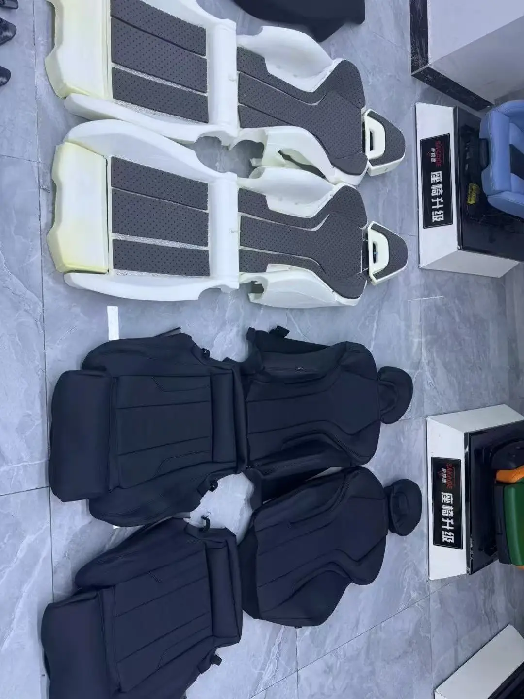 

YLC Car Interior Accessories Sport Racing Bucket Seats Customize Leather Cover and Sponge Seat for F30 F80 F10 M3 M5 Upgrade