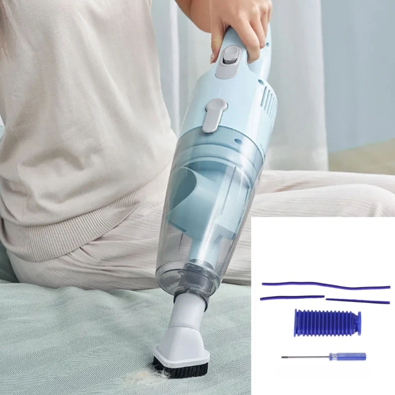 ง่ายต่อการเปลี่ยน Soft Plush Strips เครื่องดูดฝุ่นแถบแปรงสีฟ้าท่อ Dropshipping