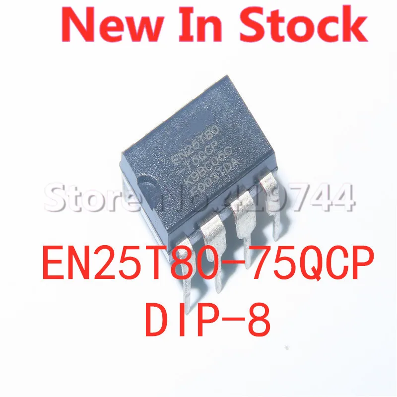 

5 шт./партия, 100% яркость, 25T80 EN25T80 DIP-8 карта памяти, новый оригинальный