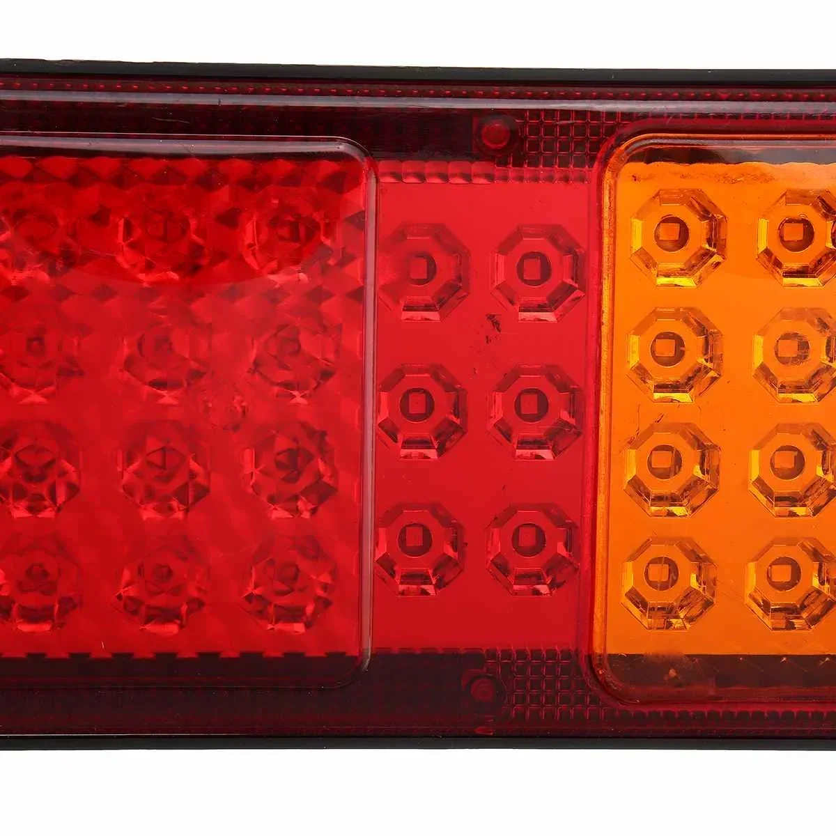 

For Caravans Bus RV Camper 2pcs 24V 48 LED Car Trailer Truck Tail Lights Indicator Lamp Stop Rear Brake Turn Signal Light