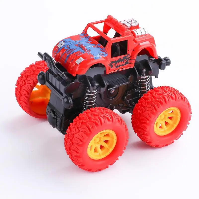 New Inertia Stunt Car 4WD Off Road All Terrain Vehicle Durable Anti Crash Toys for Kids Pull Back and Go Model with Sealed Box