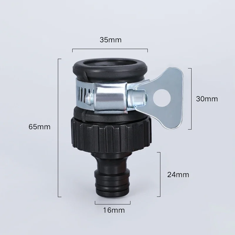 Durable Universal Water Faucet Adapter Plastic Hose Fitting Quick Connect Fitting Tap for Car Washing Garden Irrigation