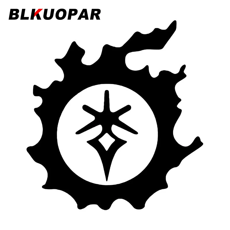 BLKUOPAR Final Fantasy XIV Car Stickers JDM Anime Personality Die-cut Occlusion Scratch Windows Motorcycle Decoration Car Lable