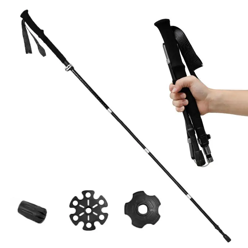 

Retractable Hiking Poles Anti-Slip Retractable Trekking Poles Ergonomic Lightweight Hiking Poles Multipurpose Walking Poles For