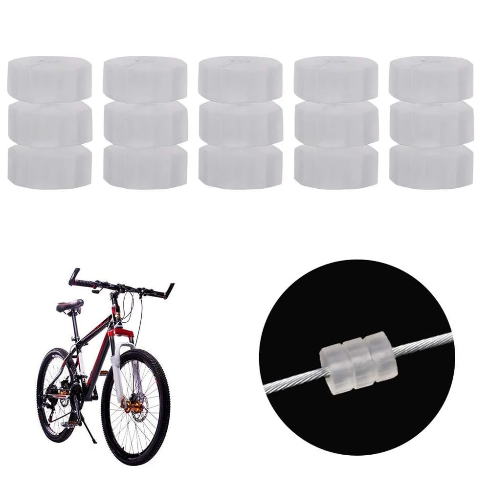 Mountain Bike Bicycle Cable Donuts Repair Accessories O-Ring Brake Cable Rubber Donuts Transparent Rubber Anti-Scratch Housing