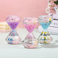 Creative Fantasy Oil Drops Hourglass Ornaments Liquid Diamond Oil Leakage Decompression Interesting Gift Home Decoration Ornamen