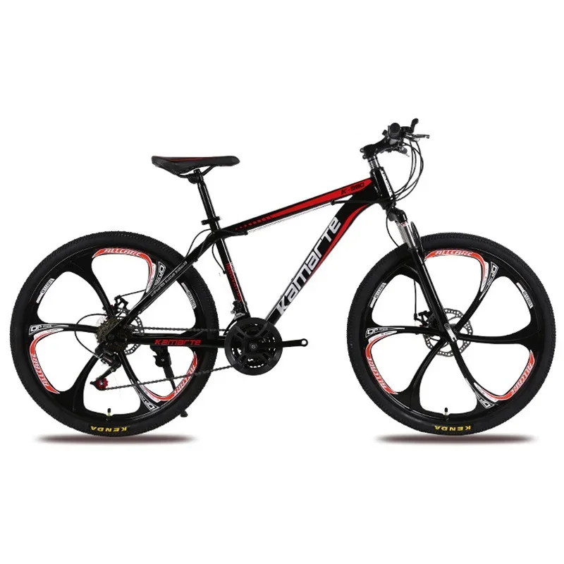 Outdoor Sports High-carbon Steel Dirt Bike 26 "adult Double Disc Brake Student Bike Variable Speed Mountain Bike